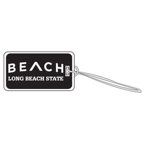 Beach LBSU Embroidered Luggage Tag - Back, Neil