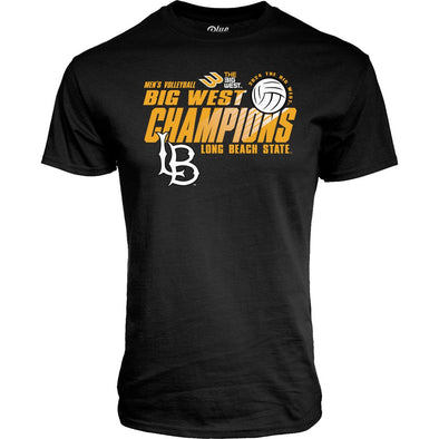 2024 Big West Champion Volleyball T-Shirt - Black, Blue 84