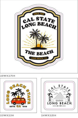 CSULB UV Stickers - 3Pk, Uscape