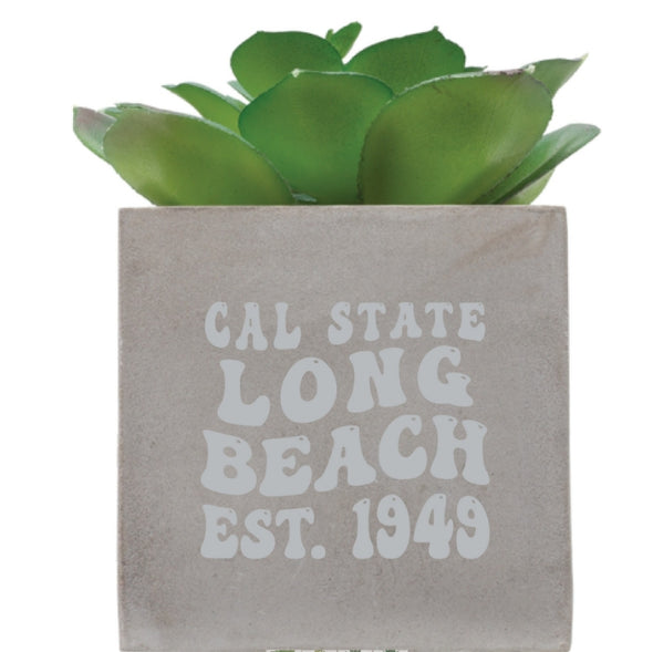 CSULB Mini Faux Succulent Plant - Green, NEIL