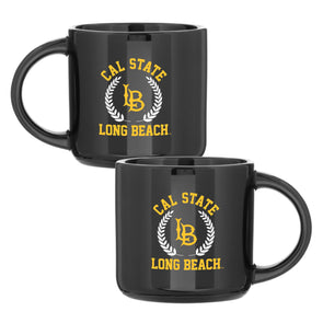 CSULB LB Wreath Mug - Black, Neil