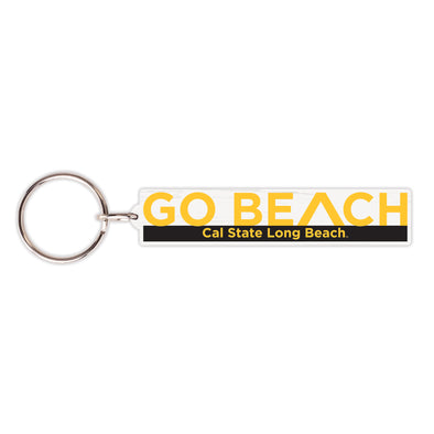 GO BEACH Sculpture Keytag - Gold/Black, Neil