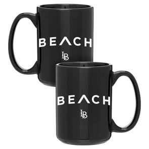 Beach Caret LB Grande Mug - Black, Neil Enterprises