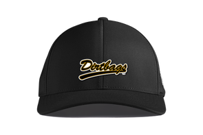 Dirtbags Cap Black PVC Rubber - Black, Branded Bill