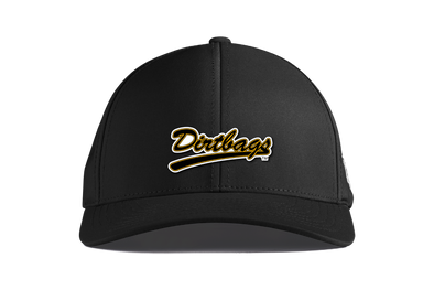 Dirtbags Cap Black PVC Rubber - Black, Branded Bill