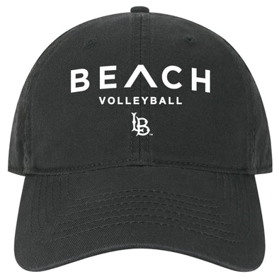 Beach Caret Volleyball Twill Cap - Black/White EZA, Legacy