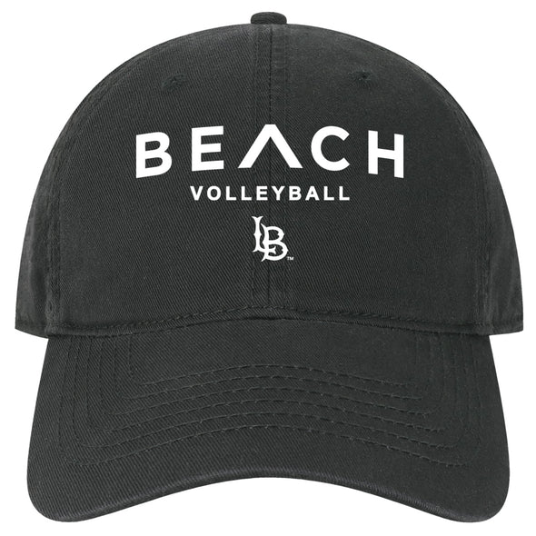 Beach Caret Volleyball Twill Cap - Black/White EZA, Legacy