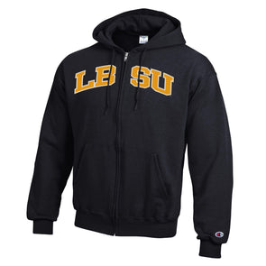 LBSU Black/Gold Full Zip Hood - Black, Champion