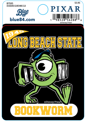 LB Book Scare Mike Sticker - Black, Blue 84