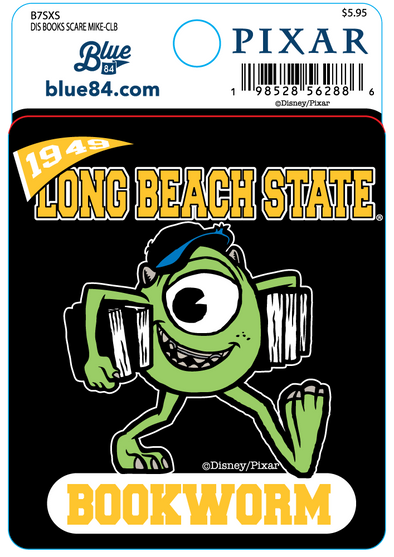 LB Book Scare Mike Sticker - Black, Blue 84