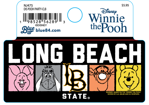 LB Pooh Party Sticker - Black, Blue 84