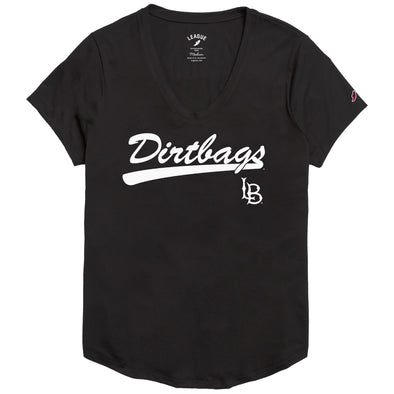 Women's Dirtbags Script T-Shirt - Black, League