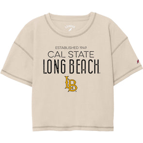 Womens CSULB Est.1949 Waffle Tee - Dew, League