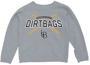 Youth Dirtbags LB Crewneck - Gray, Blue 84