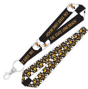 CSULB Mickey Lanyard - Black/Gold, Wincraft