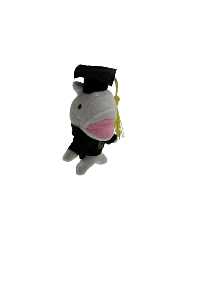 Grad Mini Ebee Shark Keytag - Gray, Fingerprint