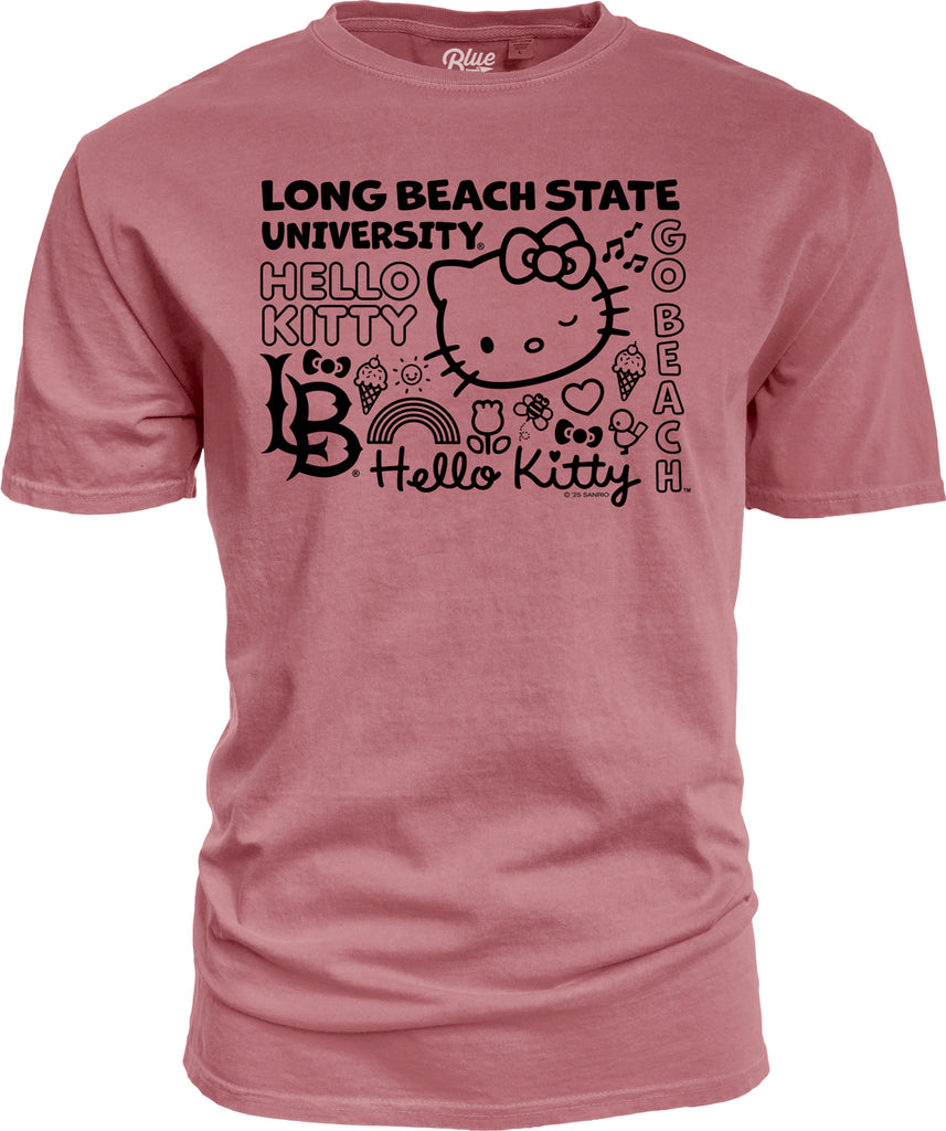 LBSU Hello Kitty Icons T-Shirt - Pink, Blue 84 – Long Beach State