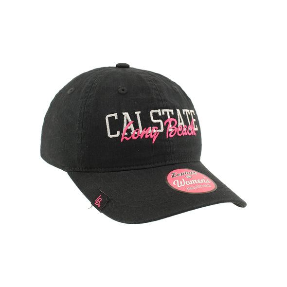 Women's CSULB Metallic/Pink Cap - Black, Zephyr