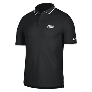 CSULB Collegiate Trim Polo - Black, Nike
