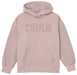 Women's CSULB Reverse Fleece Hood - Pink, League