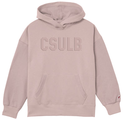 Women's CSULB Reverse Fleece Hood - Pink, League