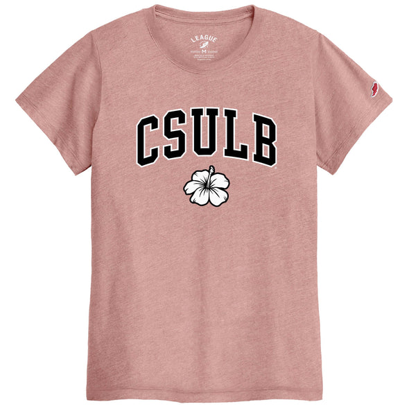 Women's CSULB Over Hibiscus T-Shirt - Pink, League