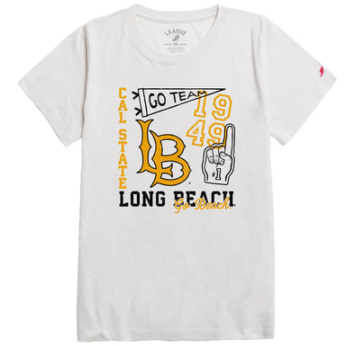 Women's CSULB Logo Icons T-shirt - Canvas, League