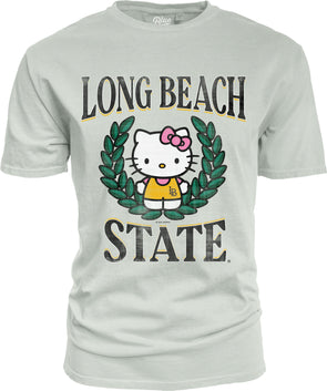 LB State Hello Kitty Wreath Tee Cement