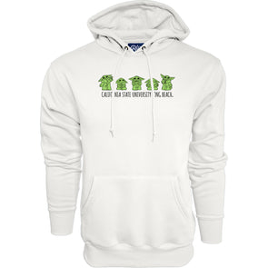 CSULB Grogu Poses Hoodie - White, Blue 84