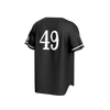 Dirtbags 49 Baseball Jersey - Black, Prosphere