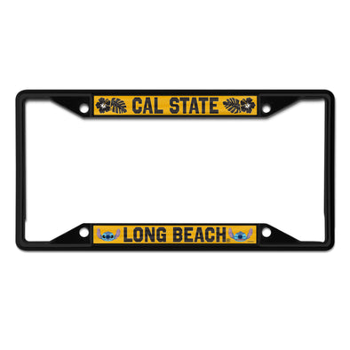 CSULB Stitch License Plate Frame - Black, Wincraft Disney
