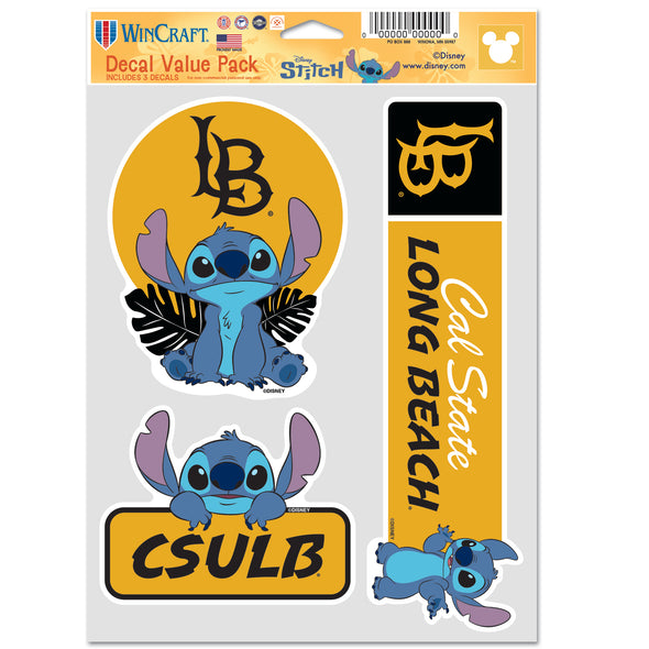 CSULB Stitch Decal Sheet - Wincraft