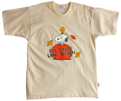 CSULB Snoopy Pumpkin T-Shirt -Oatmeal