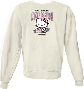 CSULB Hello Kitty Hoops Crew Ivory