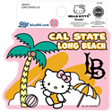 CSULB Hello Kitty Beach Day Sticker, Pink -Blue 84