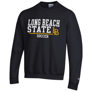 LBSU Soccer Fleece Crewneck - Black, Champion