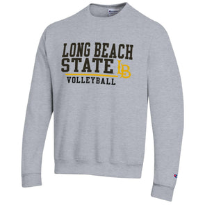 LBSU Volleyball Fleece Crewneck - Oxford, Champion