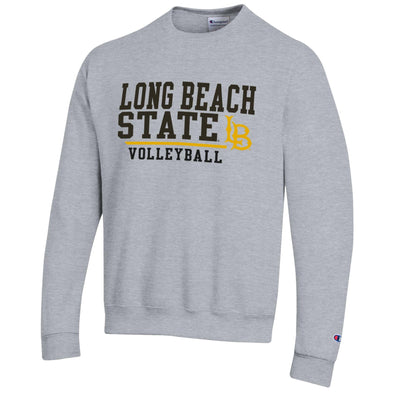 LBSU Volleyball Fleece Crewneck - Oxford, Champion