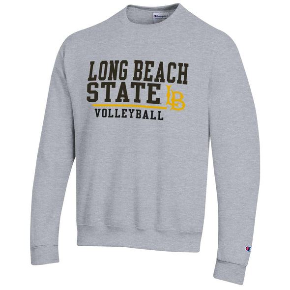 LBSU Volleyball Fleece Crewneck - Oxford, Champion