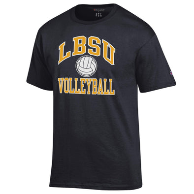 LBSU Arched Volleyball T-Shirt -Black, Champion