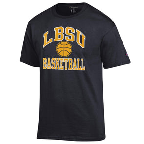 LBSU Arched Basketball T-Shirt  -Black, Champion