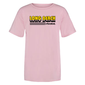 Youth Long Beach State T-shirt - Pink, MV Sport