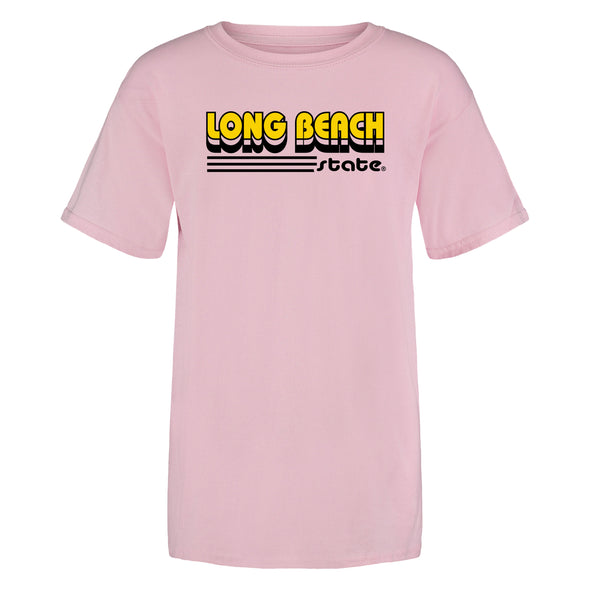 Youth Long Beach State T-shirt - Pink, MV Sport
