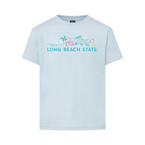 Youth LB Beachy T-shirt - Light Blue, MV Sport