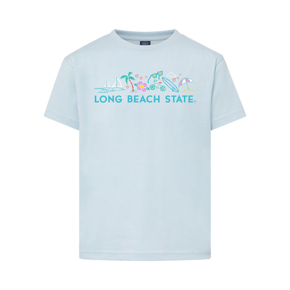 Youth LB Beachy T-shirt - Light Blue, MV Sport