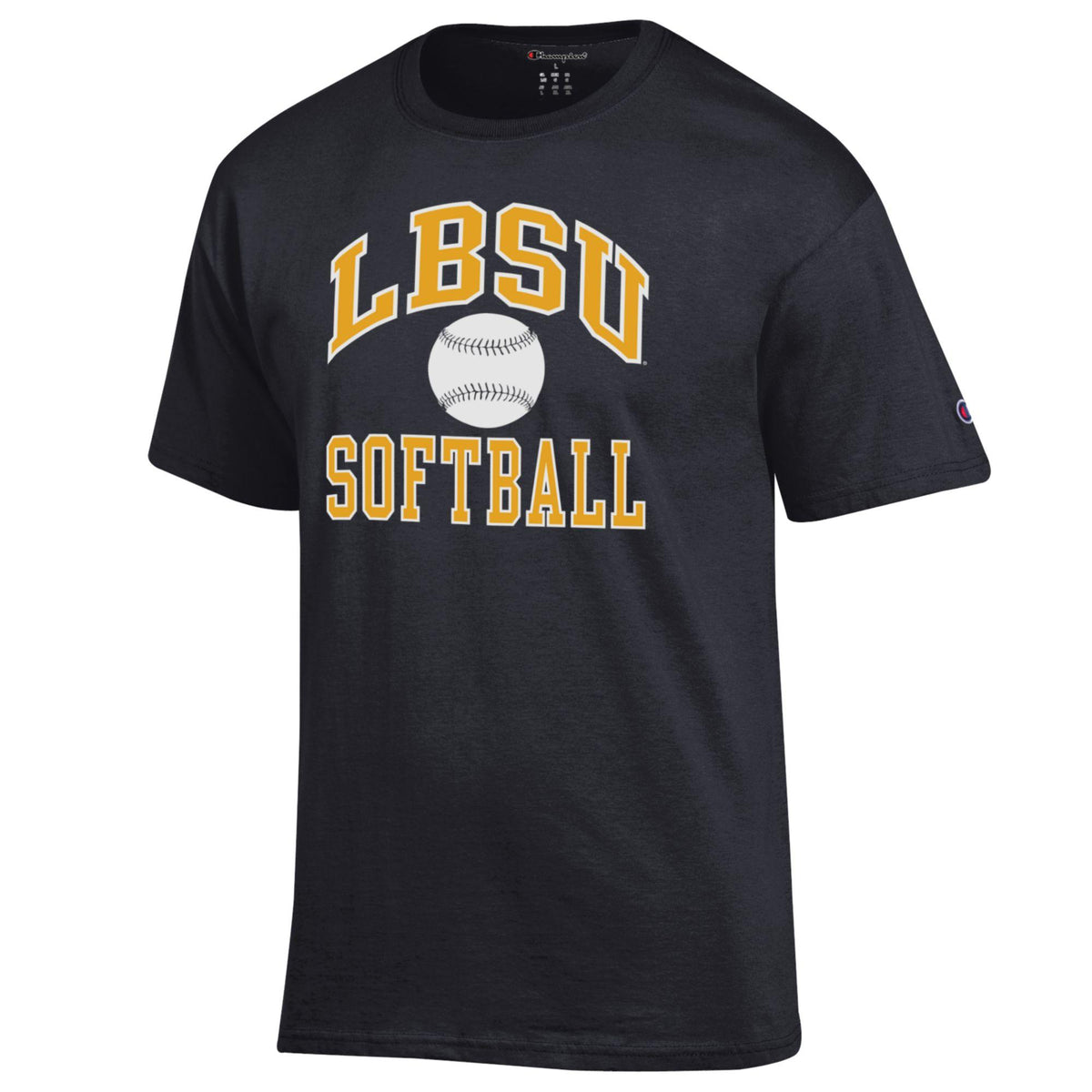 Softball LBSU Arched T-shirt - Black, Champion – Long Beach State ...