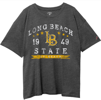 Womens LBSU Go Beach Oversized Tee - Black, League