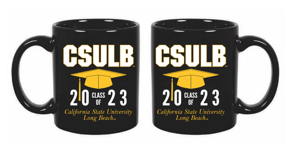 *Sale* Grad 2023 CSULB Grad Cap Mug Black