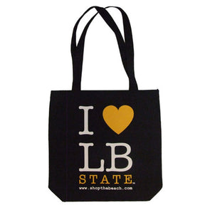 *SALE* I Love LB State Tote Bag - Black, Enviro-tote