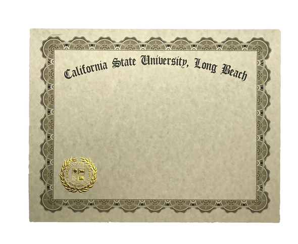 CSULB Seal Certificate